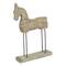 Hello Honey® 22" Distressed Mango Wood Horse Figurine